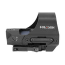 HOLOSUN HE510C-GR / HS510C Multi-Reticle 2 MOA Dot & 65 MOA Circle Open Reflex Sight for Long Guns - Solar FailSafe Shake-Awake Waterproof Sight with 12 Brightness Settings - Red/Green Dot Options