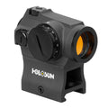 HOLOSUN HS403R / HE403R-GD 2 MOA Dot Micro Sight for Rifle - Durable Aluminum Parallax Free Rotary Switch Super Led Sight with Multilayer Reflective Glass & 12 Brightness Settings - Red/Gold Options