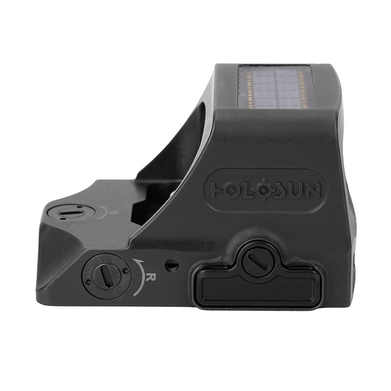 HOLOSUN HE508T X2 Multi-Reticle 2 MOA Dot & 32 MOA Circle Open Reflex Pistol Sight - Solar Failsafe Shake-Awake Durable Titanium Handgun Sight with Multilayer Reflective Glass - Green/Red Dot Options