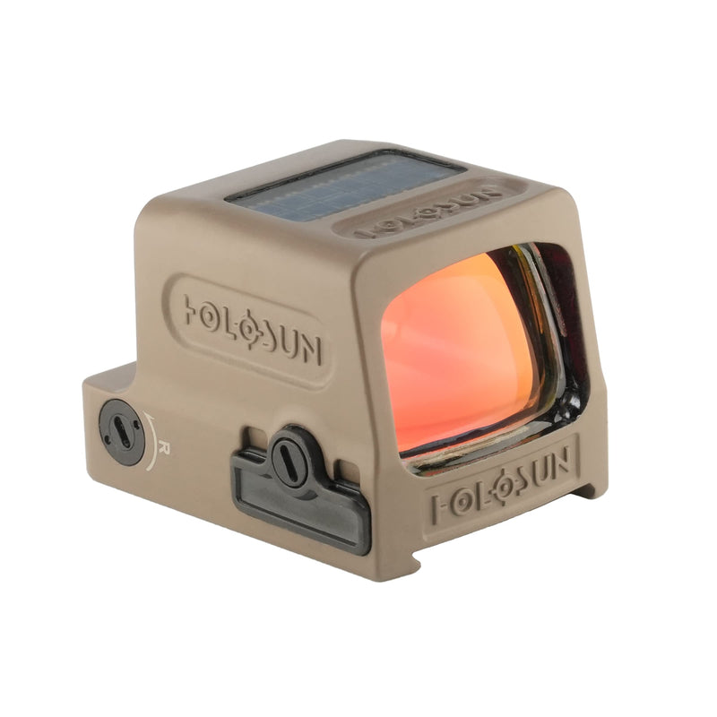 HOLOSUN HE509T-RD X2 FDE Enclosed Reflex Optical Red Dot Sight, Red LED, FDE