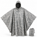 USGI Industries Military Spec Rain Poncho - Emergency Tent, Shelter, Multi Use Rip Stop Camo Survival Rain Poncho