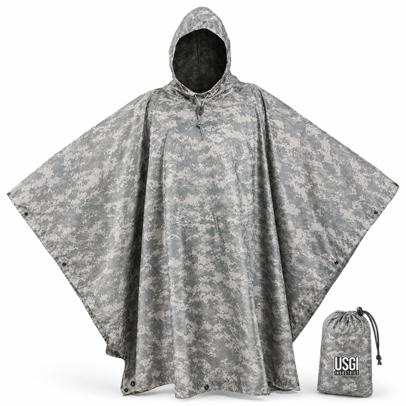 Ameri ROUND MILITARY PONCHO Ameri VINTAGE - ROUND MILITARY PONCHO