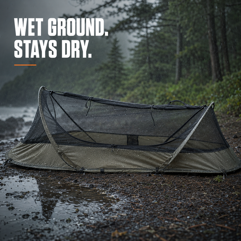 USGI Industries Bivy Tent | Lightweight Single Person Sleeping Net Sys