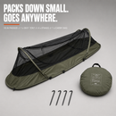 USGI Industries Bivy Tent | Lightweight Single Person Sleeping Net System for Outdoors, Camping, Survival, Hiking, Backpack | Mesh Protection