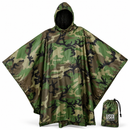 USGI Industries Military Spec Rain Poncho - Emergency Tent, Shelter, Multi Use Rip Stop Camo Survival Rain Poncho