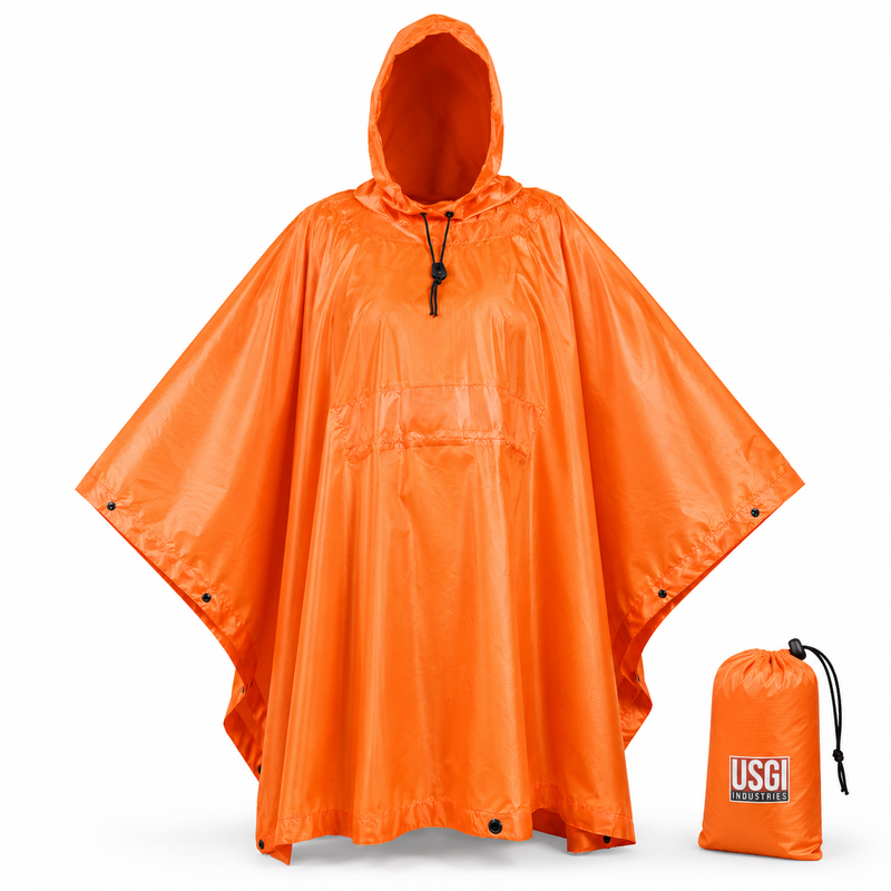 survival poncho tarp USGI Industries Military Spec Rain Poncho
