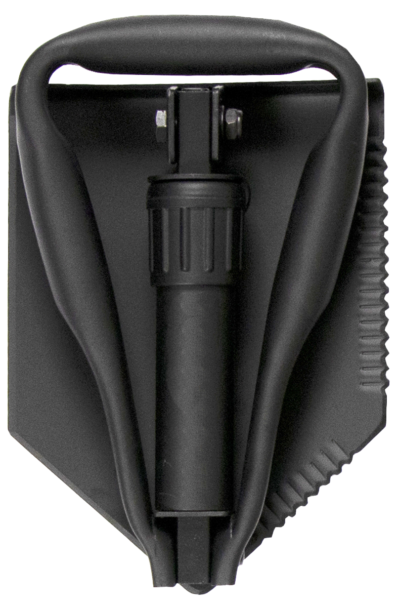 USGI Industries Military Style Shovel | Tri-Fold Entrenching Tool with Serrated Edge | Lightweight, Foldable, Compact, Multi-Use Perfect for Camping, Survival, Trenching