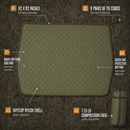 USGI Industries Military Woobie Blanket - Thermal Insulated Camping Blanket, Poncho Liner – Large, Portable, Water-Resistant, for Hiking, Outdoor, Survival, Comes with Compression Carry Bag