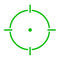 Holosun SCS-MOS Multi-Reticle 32MOA Green Circle & 2MOA Dot MOS Pistol Cut Solar-Charging Reflex Sight SCS-M-GR
