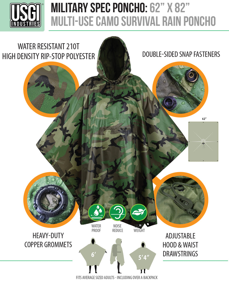 Best Survival Poncho for Military-Grade Rain Cover
